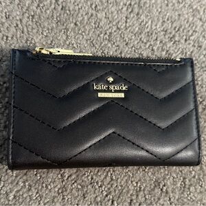Kate Spade Black Chevron Bifold Wallet